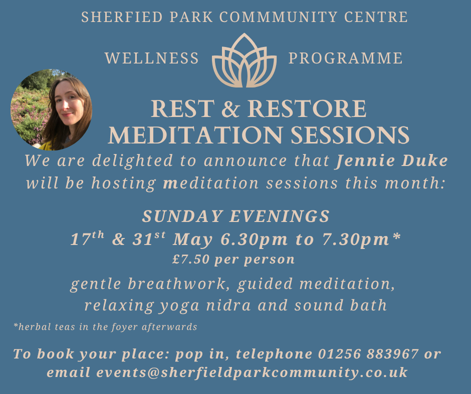 Meditation Sessions Jennie Duke Sunday Evenings May